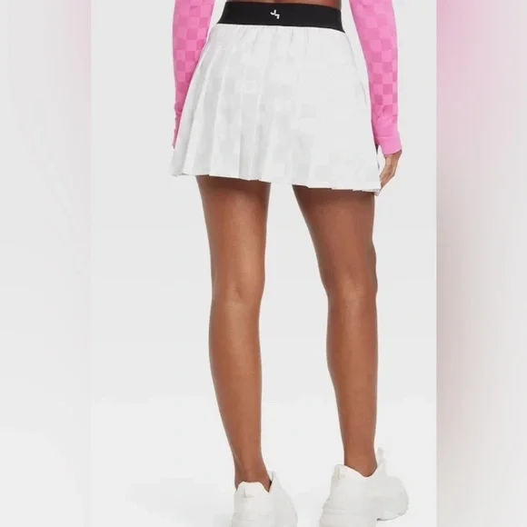 Joy Lab Women’s pleated checkered tennis skirt with attached shorts - Size L - Picture 3 of 13